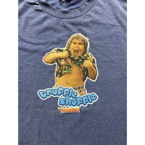 The Goonies Truffle Shuffle Blue Graphic Crew Neck Tee Large - Picture 2 of 6